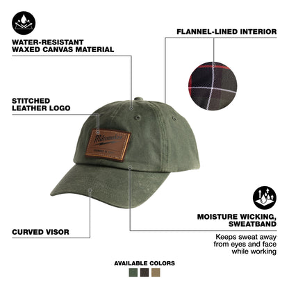 WAXED CANVAS HAT - GREEN