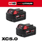 M18™ REDLITHIUM™ XC5.0 Extended Capacity Battery Two Pack