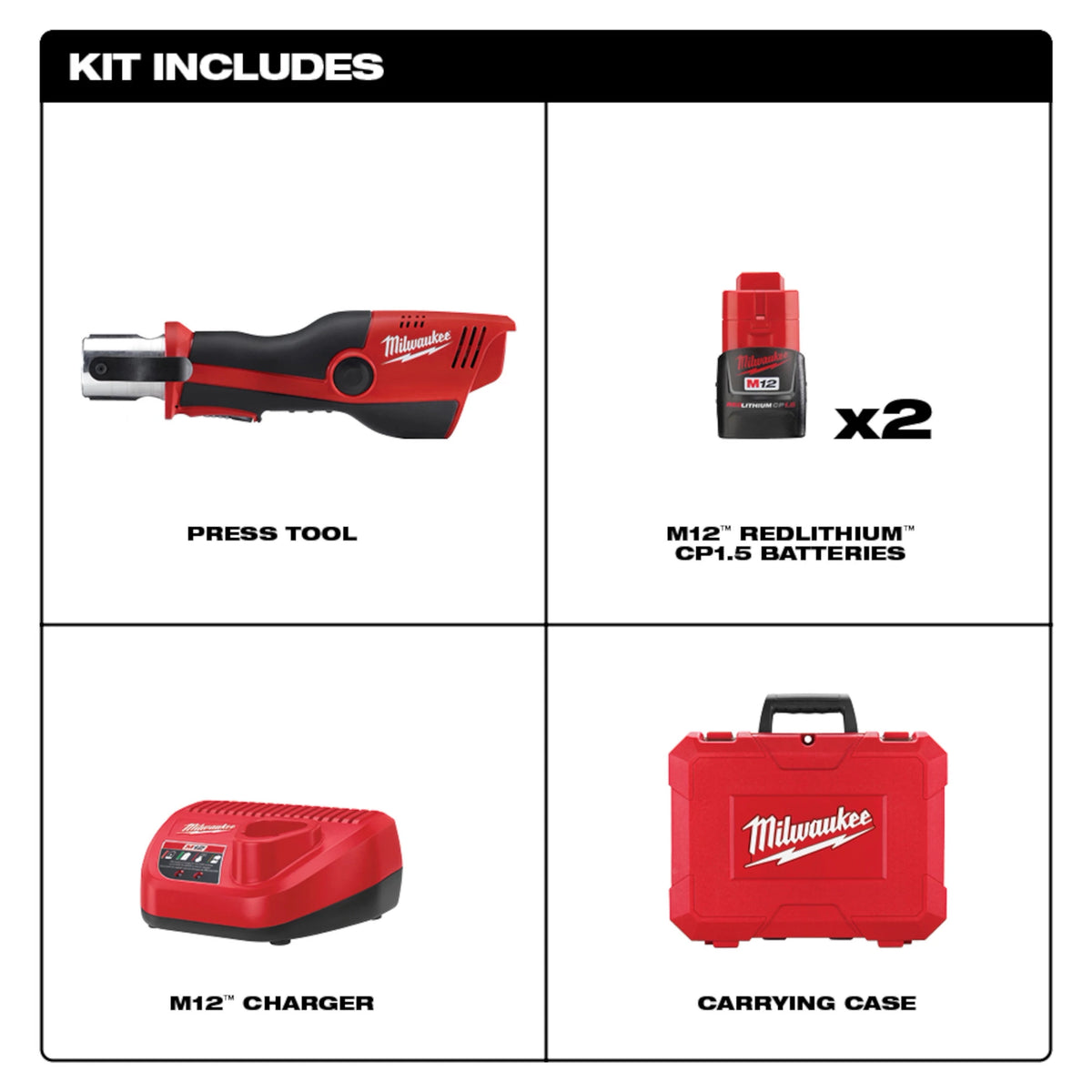 M12™ FORCE LOGIC™ Press Tool