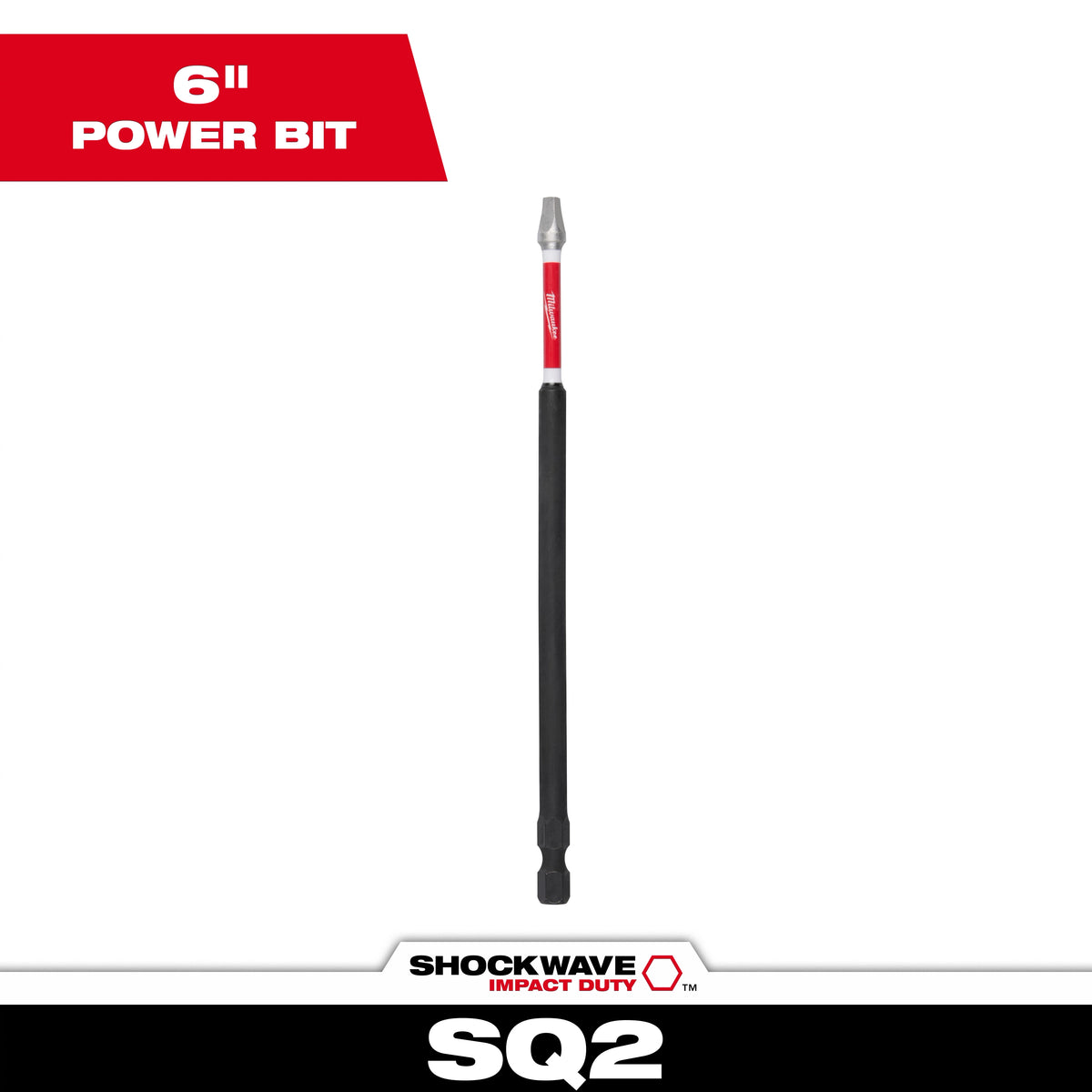 SHOCKWAVE™ Impact Duty 6" Square Recess #2 Power Bit