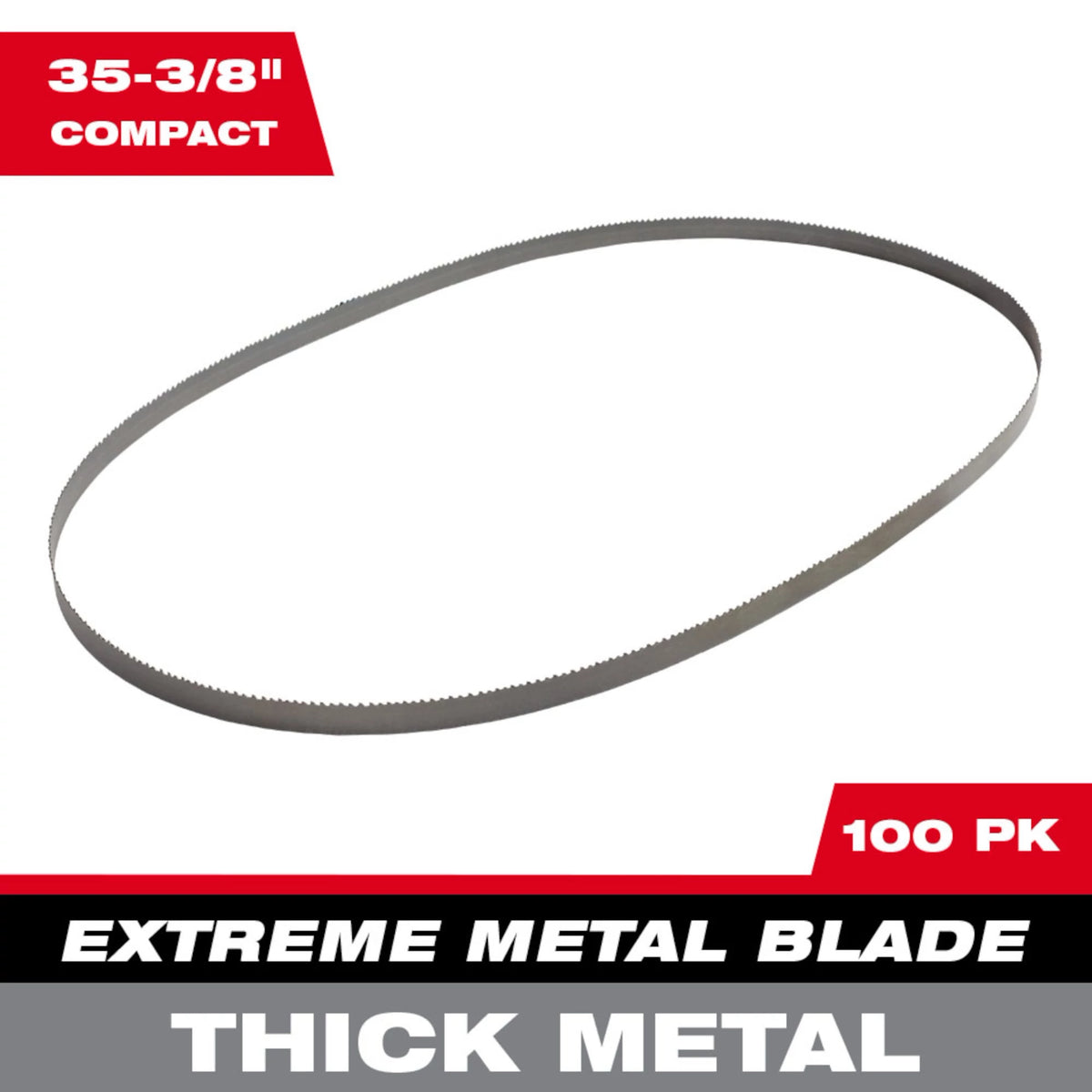 35-3/8" 8/10 TPI Extreme Metal Compact Band Saw Blade for Thick Metal Bulk 100