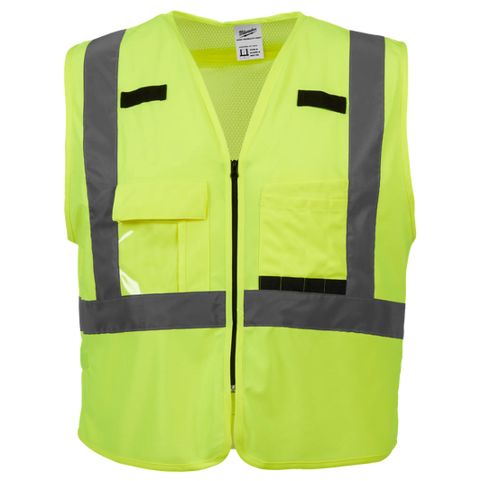 Class 2 High Visibility Yellow Safety Vest - L/XL