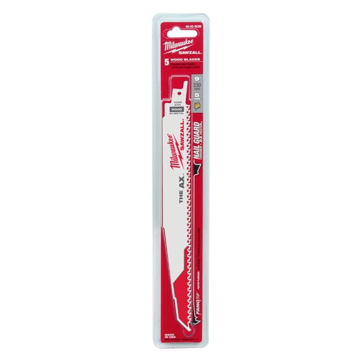 9" 5 TPI AX™ SAWZALL® Blade for Wood with Nails (5 PK)