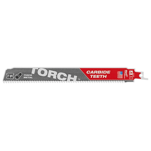 12" 8 TPI TORCH™ with Carbide Teeth for Thick Metal SAWZALL® Blade (1 PK)